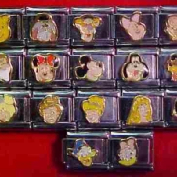 15 Disney Italian Charms 9mm add-a-link bracelet - Picture 2 of 3